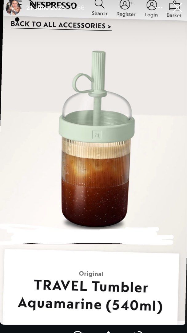 Nespresso Ice Travel Tumblr