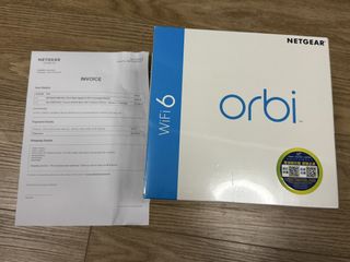 NETGEAR Orbi Router WiFi 6 Tri-band Mesh System AX6000479323447823575040