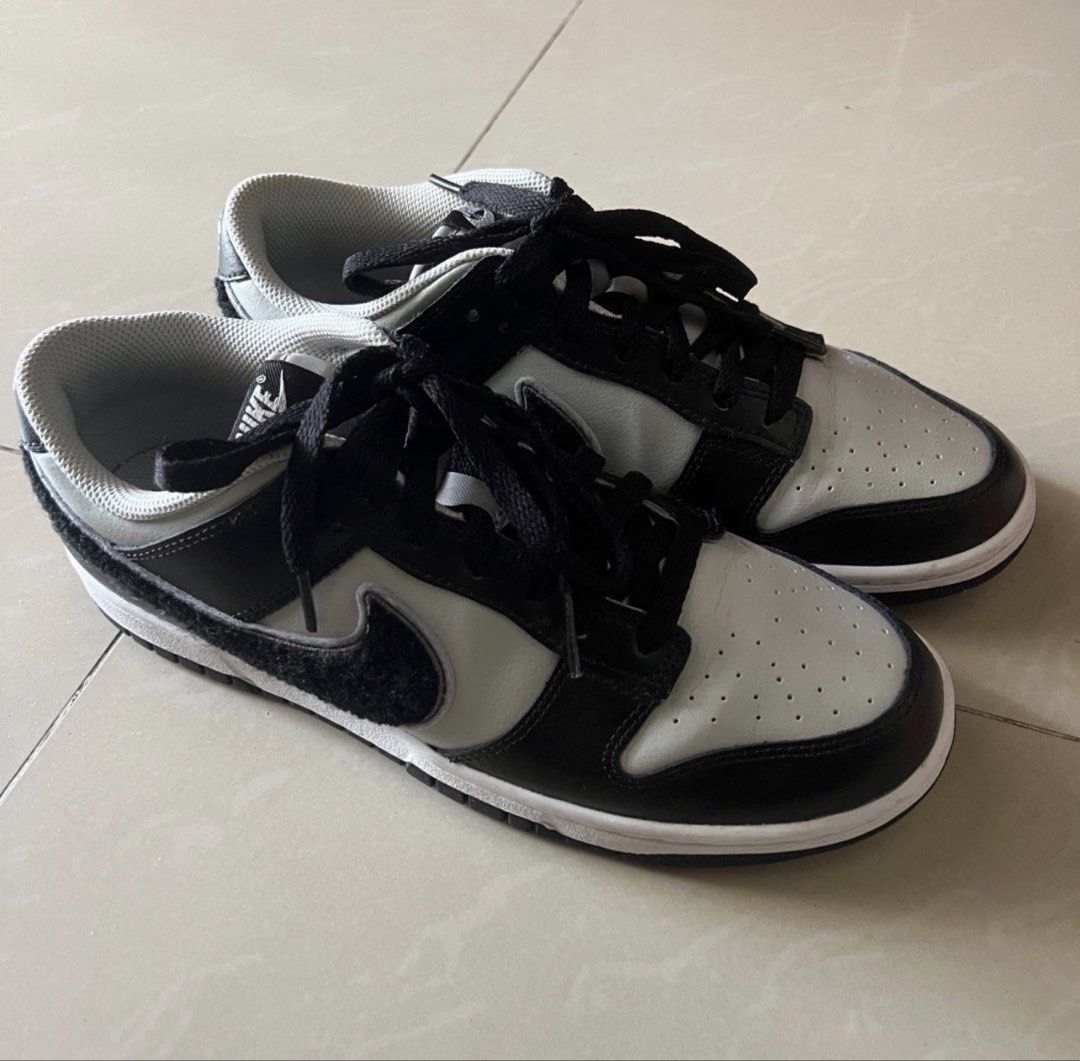 Nike Dunk Low Chenille Swoosh Black Grey (Category: Sneakers) located in Las Pinas. Submitted by fabmommas (Listing ID 1441440265, Image 3). Description: - Nike Dunk Low - Color: Black and Grey - Special Feature: Chenille Swoosh - Size: 8.5 US Men's - Includes: Original Box - Ideal for: Everyday wear.