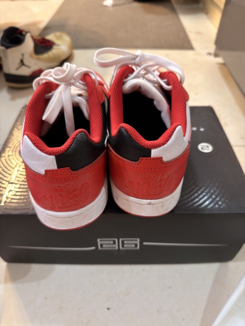 Nike E-Series 1.0 Red White Black Sneakers (Category: Sneakers) located in Taguig. Submitted by jbadz19 (Listing ID 1441389554, Image 3). Description: - Nike E-Series 1.0 sneakers - Color: Red, White, and Black - Classic low-top design - White laces and soles - Features a small Nike swoosh on the side - Nike branding on the heel - Ideal for casual wear and everyday use - generic Nike orange box, i misplaced the original box Rfs: decluttering.