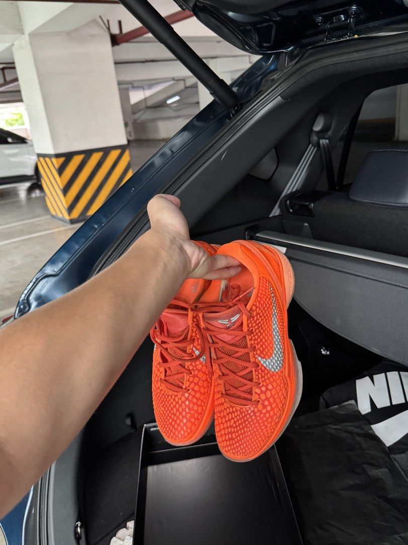 Nike Kobe 6 Protro Orange "Mamba Mentality" Size 8 (Category: Sneakers) located in Manila. Submitted by jaredsibay94460 (Listing ID 1441395880, Image 3). Description: Nike Kobe 6 Protro Total Orange US 8 MENS used twice. with box. nego if sure buyer. .