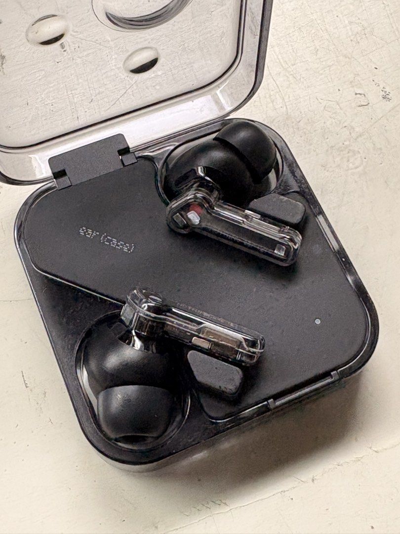 Nothing Ear (2) Black True Wireless Earbuds (Category: Earphones) located in Quezon City. Submitted by balongstoylounge (Listing ID 1441382003, Image 2). Description: - Black Nothing Ear (2) earbuds - Includes charging case - Brand new extra ear tips included - Brand new usb c cable included - Box and manual included - Tested and confirmed working, no issues - Excellent sound quality - Purchased Sept 2023 - Selling because I received a new pair.