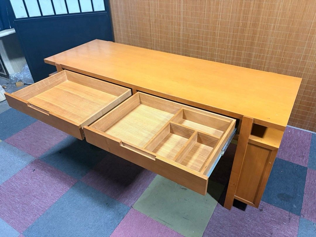 Office Desk (Category: Other Home Furniture) located in Meycauayan. Submitted by marygracecasimiro (Listing ID 1441462706, Image 3). Description: Mid-Century Contemporary Office Desk SOLID WOOD!!! NAPAKABIGAT!!! ANLAKI!!! MAGANDANG CENTERPIECE SA OFFICE / COMPUTER ROOM / MAN CAVE MO!!! AESTHETIC DESIGN!!!! ANGGANDA!!!! Price : 17k ✅ *VIDEO ON COMMENT BIG!!! 71L x 24W x 30H inches In VERY good condition ♥️.