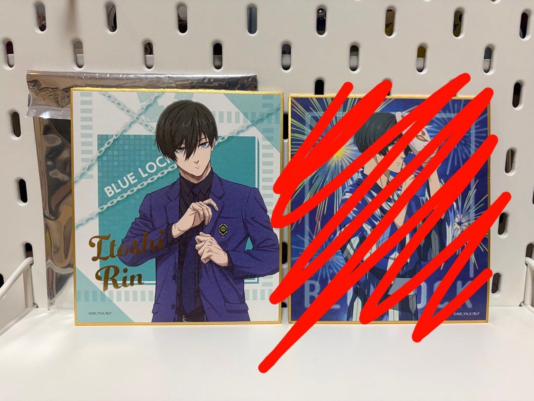 Official Blue Lock Itoshi Rin Shikishis Bllk (Category: Art & Prints) located in Manila. Submitted by lumi.vanrouge (Listing ID 1436027767, Image 1). Description: Exhibition - 150 (Left) Yukata - SOLD ❌ Shipping via J&T, LBC Loc: Manila.