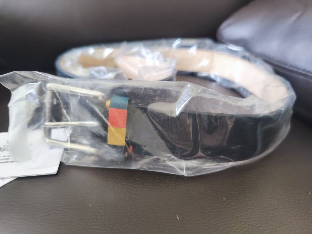Paul Smith Iconic Stripe Keeper Belt Size 32 (Category: Belts) located in Muntinlupa City. Submitted by silent_mute (Listing ID 1441456571, Image 1). Description: Gcash/BPI.