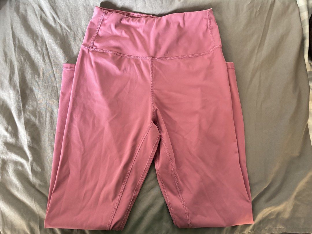 PHP 110 each - High Waisted Workout Leggings - Pink & Beige (Category: Activewear) located in Manila. Submitted by shaievan (Listing ID 1441472303, Image 2). Description: - High-waisted leggings - Available in dusty rose pink and light beige/tan - Stretchy, comfortable material - Seamless look - Ideal for workouts or casual wear - Versatile wardrobe basics - can fit 26 to 27 waist line.