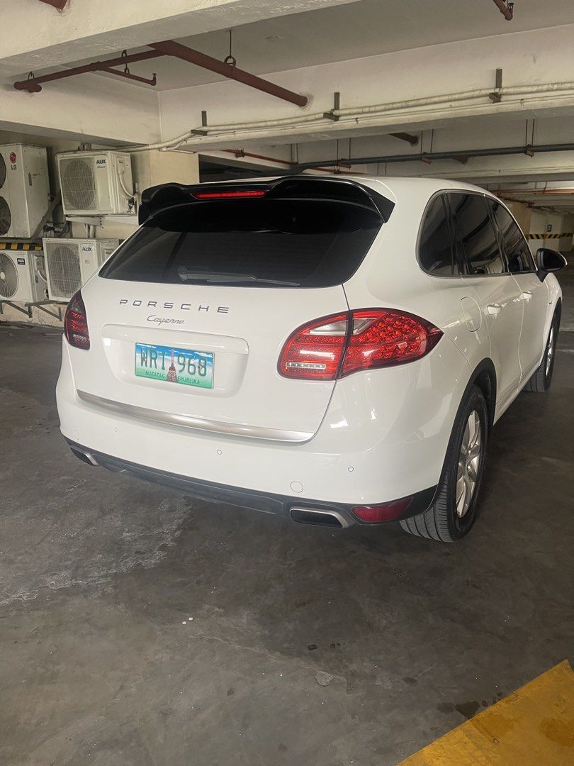 Porsche Cayenne 3.0 Diesel (A) (Category: Used Cars) located in Makati City. Submitted by jp_finds (Listing ID 1441387419, Image 3). Description: 2012 Porsche Cayenne Diesel Good Condition ​TV plus inclusion ​Key Specifications & Features: ​Engine: Fuel-efficient V6 Diesel ​Mileage: 67,xxx kms (Authentic low mileage) ​Plate Ending: 8 (Thursday coding) ​Condition: Fresh, smoke-free interior with a very smooth, luxurious ride. ​Recent Major Mainten