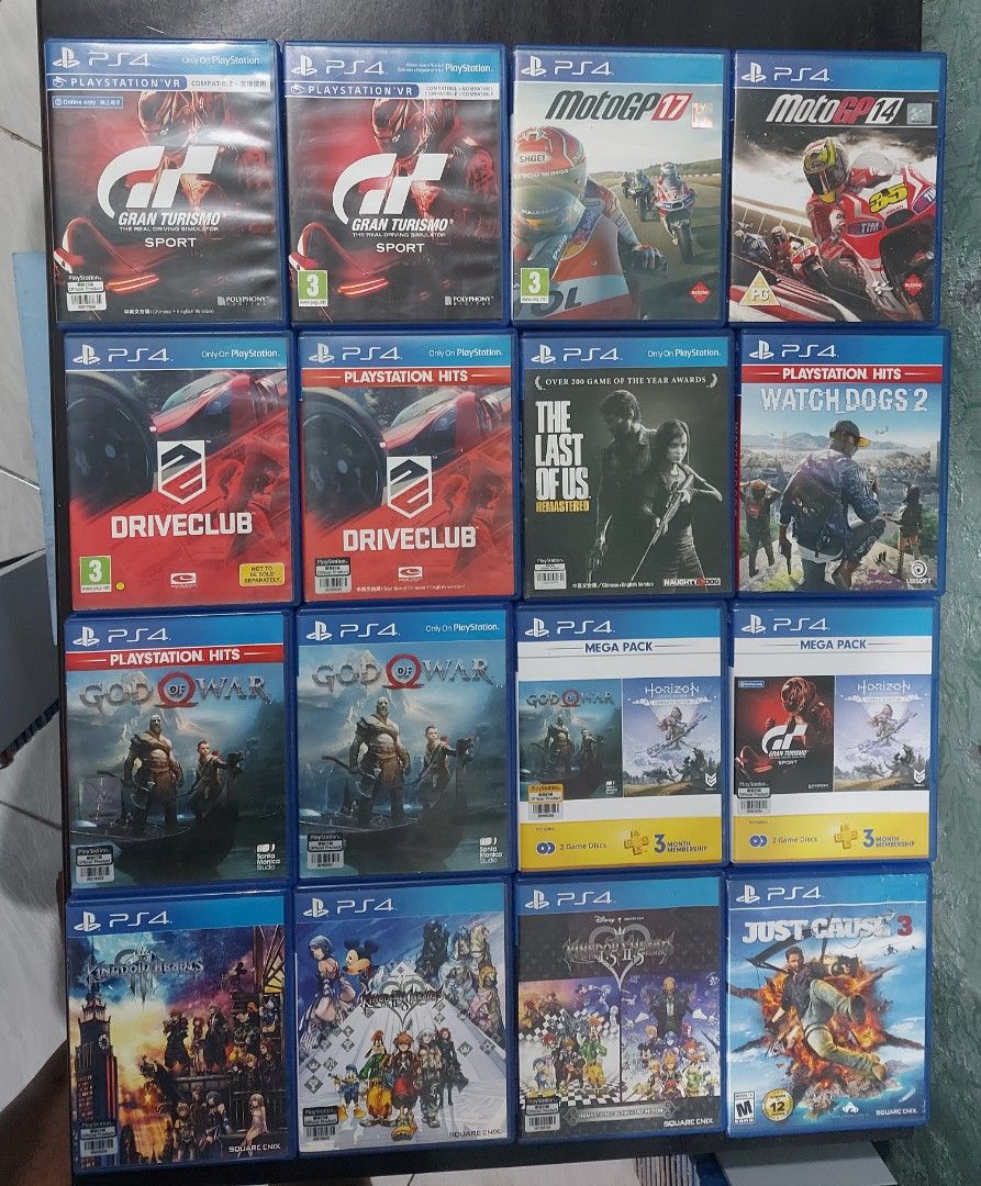 PS4 Games Bundle - Various Titles Available (Category: PlayStation) located in Santa Rosa. Submitted by agentred1142 (Listing ID 1441399681, Image 3). Description: - Collection of PlayStation 4 (PS4) games available. - Titles include popular games like Resident Evil, Grand Theft Auto (GTA), Assassin's Creed, and Spider-Man. - All game discs are in their original cases. - Excellent selection for any gamer looking to expand their library. - Don't m