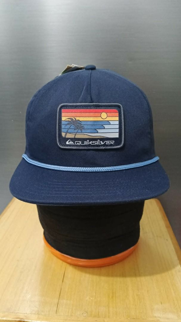 Quiksilver Ray Horizon Navy Blue Snapback Hat (Category: Caps & Hats) located in Pasig City. Submitted by oo7-thriftnflip-oo7 (Listing ID 1441542111, Image 2). Description: Quicksilver Ray Horizon Hat Easy Glades Condition: Brand New Color Rate: 10/10 Size on Tag: OSFM No Issue Price: ₱880 +shipping fee.