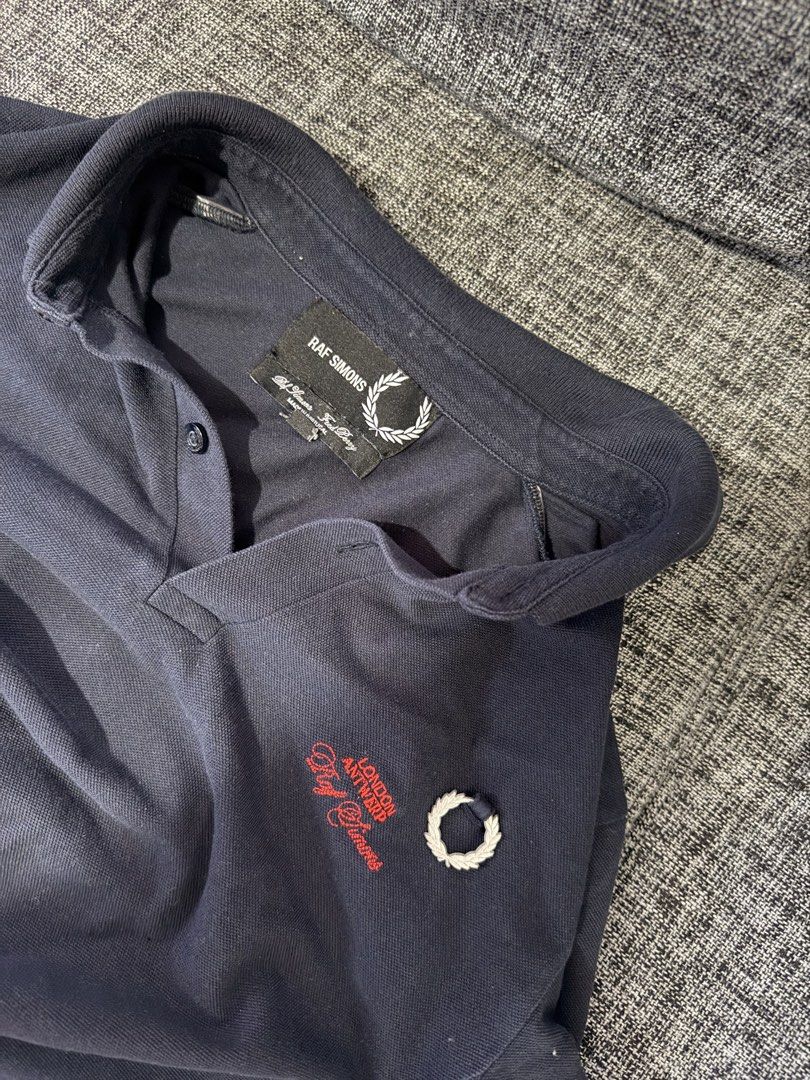 Fred Perry Raf Simmons Polo Shirt (Category: Tshirts & Polo Shirts ) located in Manila. Submitted by lostfromsanity (Listing ID 1441427148, Image 3). Description: Raf Simons and Fred Perry shirt No issues Dm for more details Width 20 Length 25.