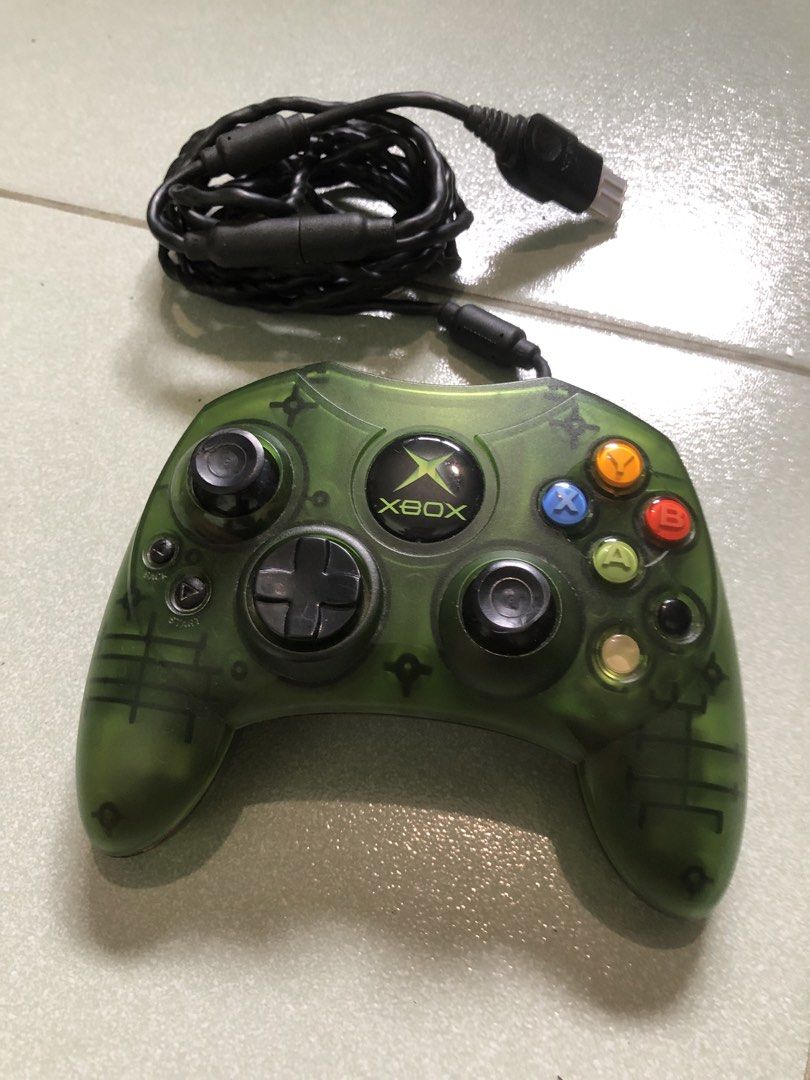 Rare XBOX classic controller S halo green edition (Category: Controllers) located in Quezon City. Submitted by markgolveo (Listing ID 1441429265, Image 2). Description: Rare XBOX classic controller S halo green edition Untested unit declaring selling as is stated of its condition Wears on analog rubber missing worn off .