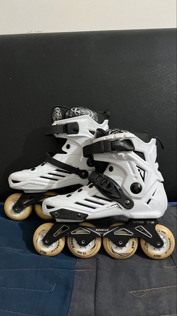 Roselle Inline Skates (Category: Skates, Rollerblades & Scooters) located in San Jose. Submitted by agalayugo25244 (Listing ID 1441404757, Image 1). Description: - White inline skates - Wheel size: 76mm - Size: EU 37-39 - Ideal for cruising - Shows minor scuffs from normal use - Selling as no longer needed.