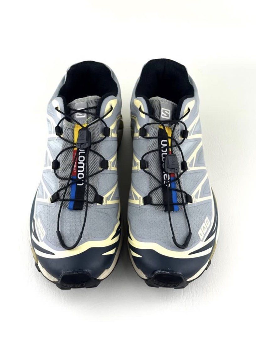 Salomon XT-6 in "Quarry / Bleached Sand / Cumin" (Category: Sneakers) located in Quezon City. Submitted by gamitdamit (Listing ID 1441393903, Image 3). Description: M 7.5 W 8.5 Some stains, washable Negotiable Salomon XT-6 in "Quarry / Bleached Sand / Cumin" atmos exclusive color.