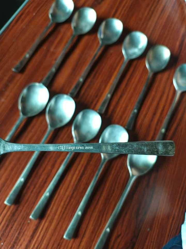 Sango EPNS Japan Spoons Set (Category: Dinnerware & Cutlery) located in Manila. Submitted by epicwind_1bf746 (Listing ID 1441542898, Image 2). Description: - Set of 10 Sango spoons - Made of EPNS (Electroplated Nickel Silver) - Authentic Japan craftsmanship - Ideal for everyday dining or special occasions - A great addition to your kitchenware.