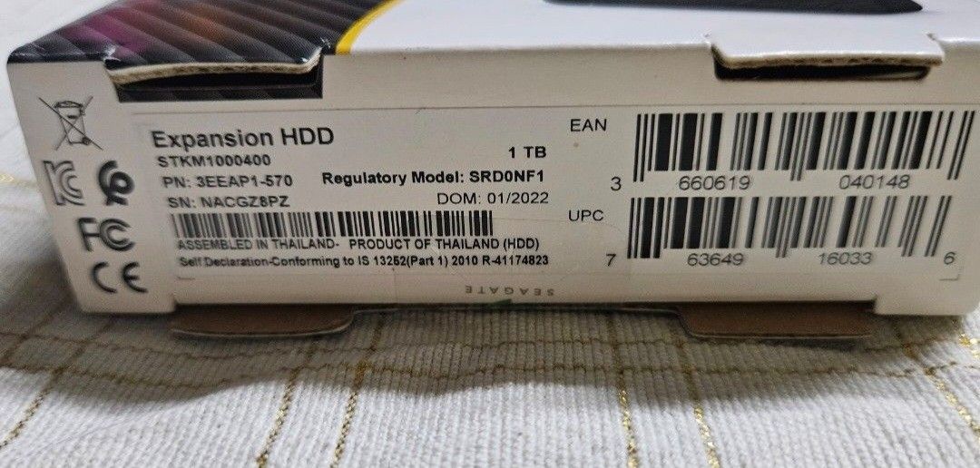Seagate 1TB HDD471152687611258883