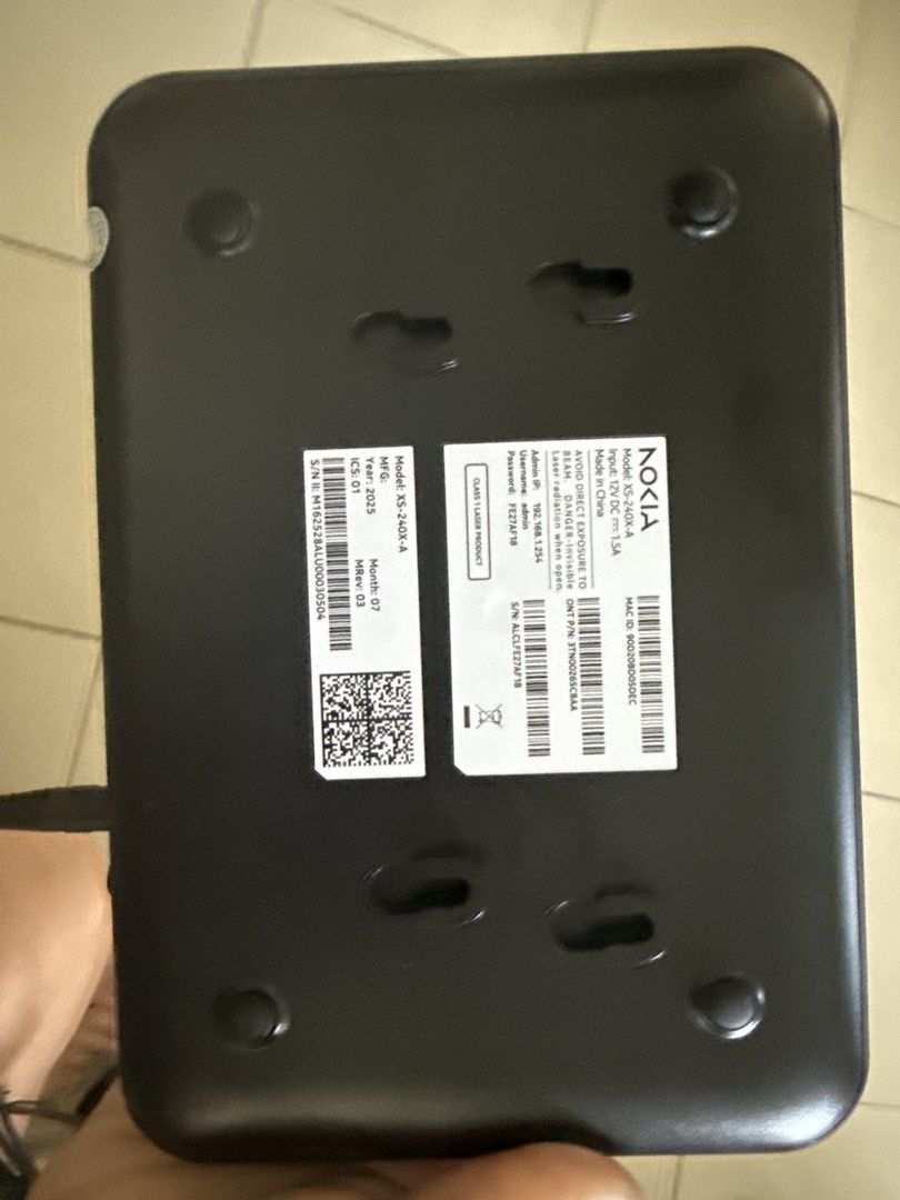 Singtel Nokia XGS Optical Network Unit Router471050037179852801