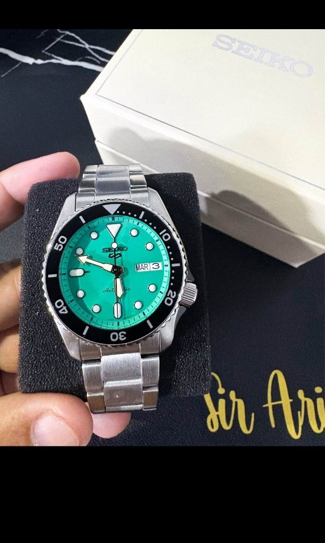 Sports Watch Seiko (Category: Luxury Watches) located in Manila. Submitted by paulogg (Listing ID 1441484204, Image 1). Description: WTS/FS Seiko 5 Sport Automatic Srpk33k1 Teal dial Brandnew Complete Legit 100% 🏷️15,200 negotiable.