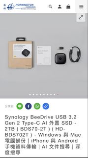 Synology BeeDrive SSD 2TB479624500086067200