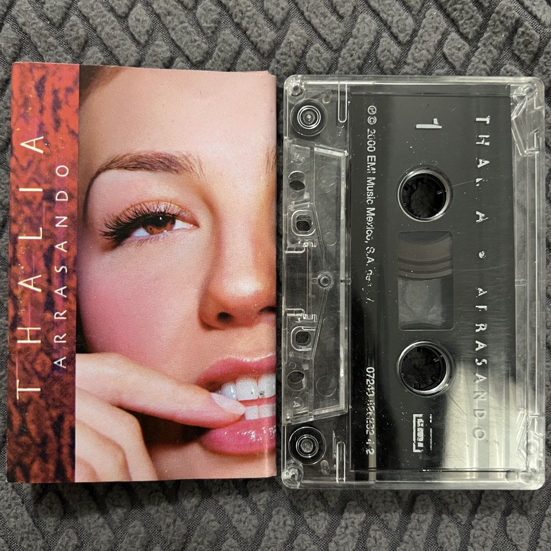 Thalia - Arrasando (Cassette Tape) (Category: CDs & DVDs) located in Caloocan City. Submitted by thelittlejewelcase (Listing ID 1441575944, Image 1). Description: with penmark ‼️.