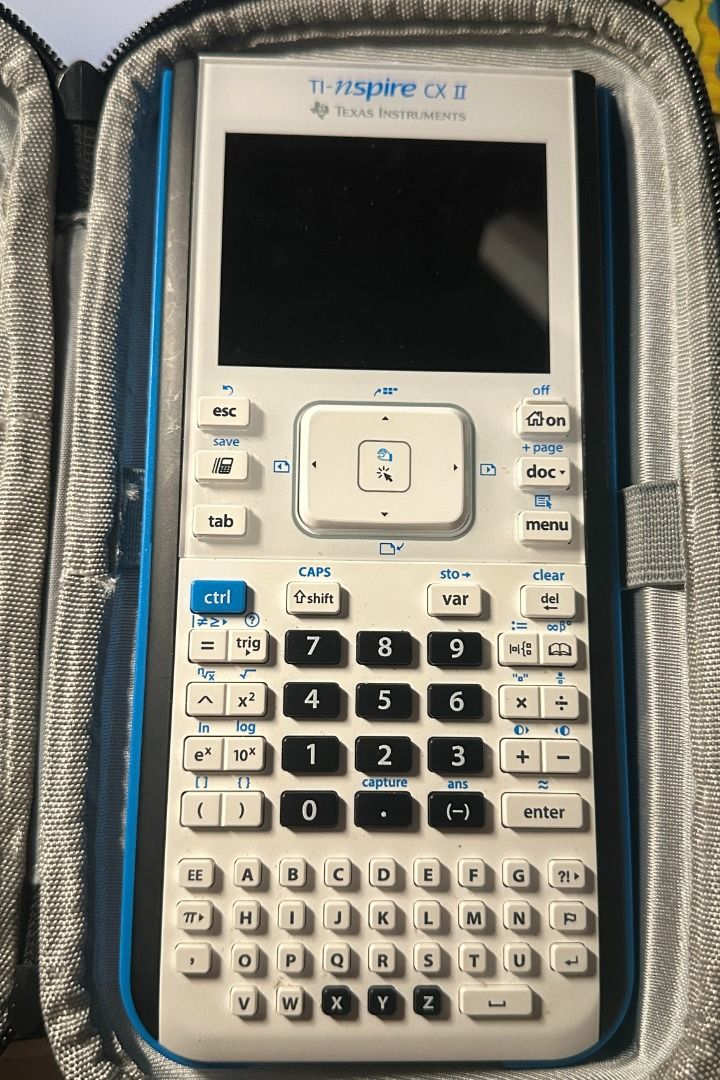 TI-Nspire™ CX II Graphing Calculator with charger and case