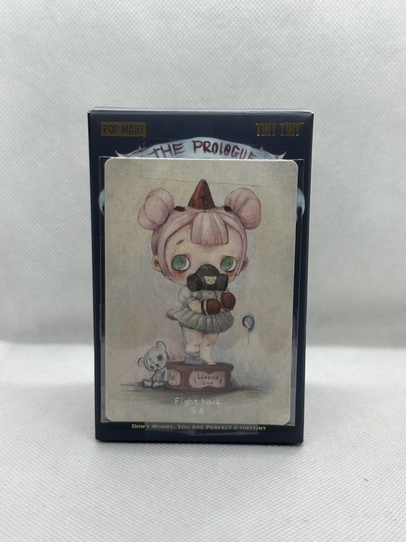 TinyTiny - Fight Back (Category: Toys & Games) located in Marikina City. Submitted by andrebns (Listing ID 1441552212, Image 1). Description: UFS WTS LFB Selling POPMART TinyTiny (The Prologue) - Fight back - 100% authentic official popmart product - sealed foil - complete inclusions - mint condition - bottom part of box was opened Loc: Marikina City - Can ship via JNT, LBC, or SDD (lalamove/grab) - FREE SHIPPING via JNT if taking 3 or more from 