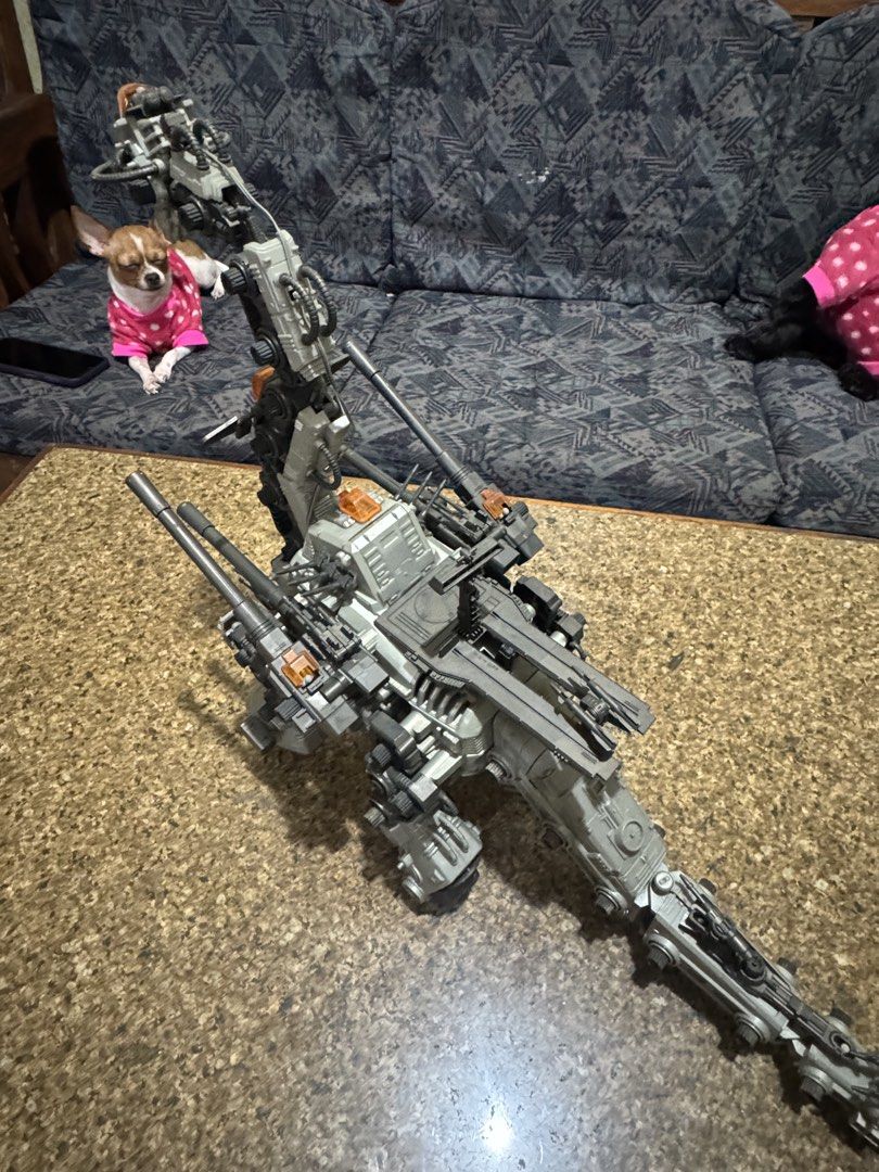 Tomy Zoids Ultrasaurus (no box) (Category: Gundam & Model Kits) located in Quezon City. Submitted by yeyeng_25 (Listing ID 1441518991, Image 3). Description: - Kotobukiya HMM Zoids Berserk Fury model kit - Large and highly detailed build - Features numerous weapons and articulation points - Translucent orange parts for a striking look - Excellent display piece for Zoids enthusiasts - **Note:** Box and instructions are NOT included..