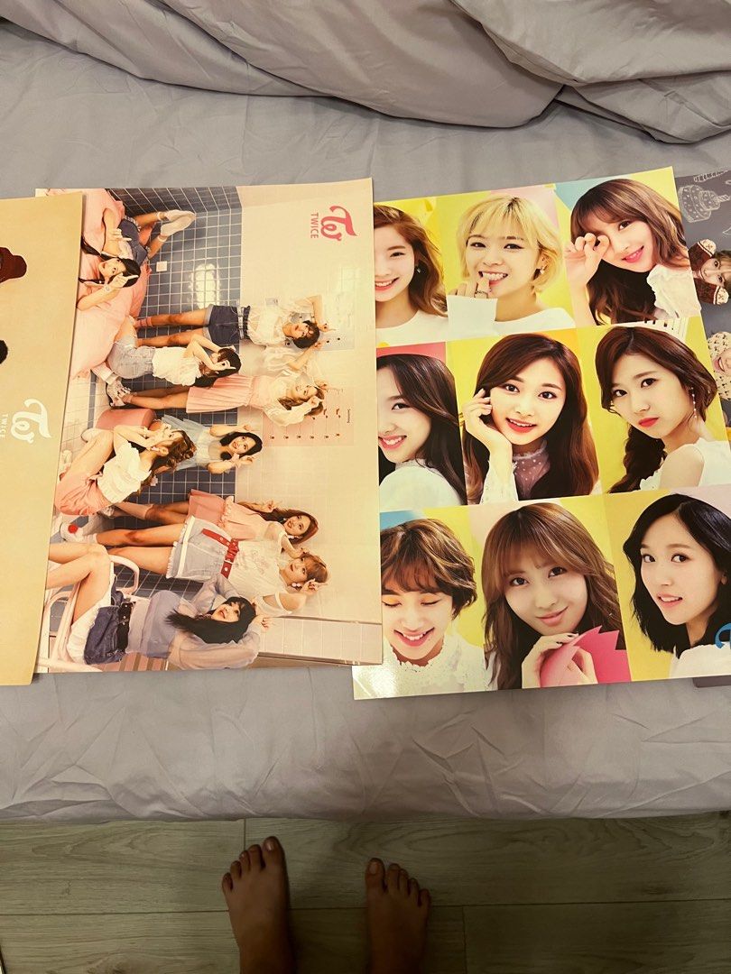 Twice group posters (Category: Art & Prints) located in Singapore. Submitted by watte (Listing ID 1441576737, Image 3). Description: $1 ea - poster $2 ea - sticker 6 pieces + 1 sticker set take all $5 .