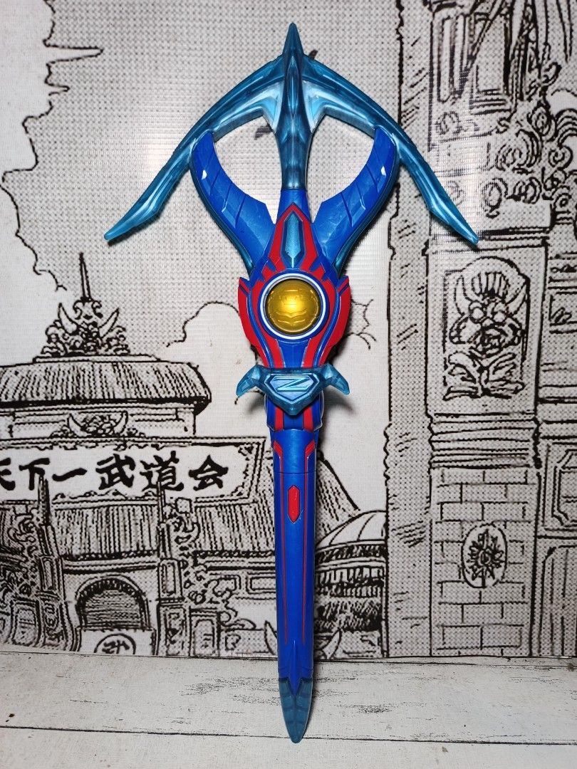 Ultraman Z Arrow Collectable toys (Category: Figurines & Statues) located in Iloilo. Submitted by quistor (Listing ID 1441508414, Image 1). Description: Product Features: Ultraman Z DX Arrow collectable Toys Color: as the picture shows Size: 20 inches - see battery 2 inches for size comparison Condition: Japan Surplus Toys, authentic Bandai , no box, working Electronic, selling as is. Package Content: 1pc. Notes: Due to the light and screen setti