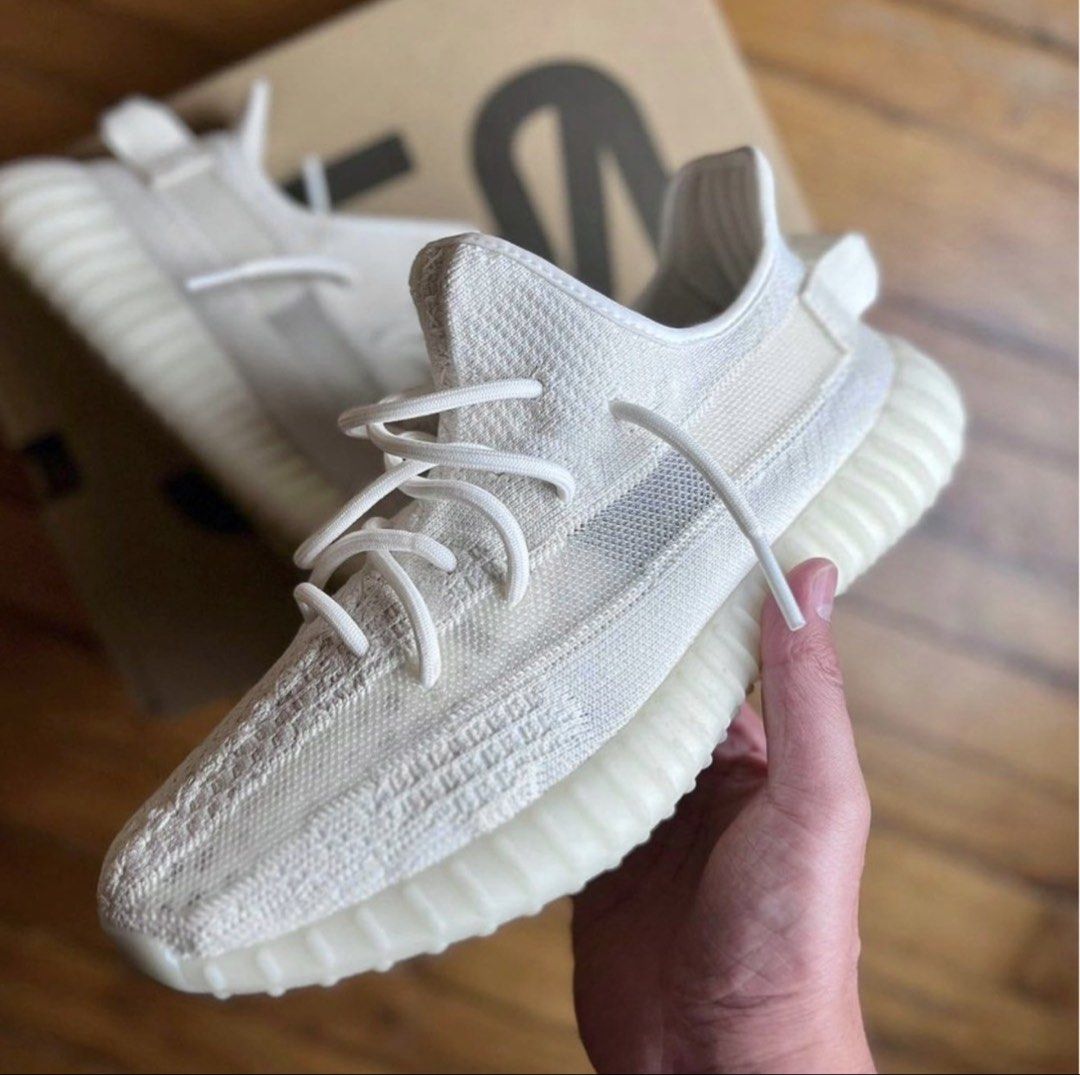 [Uk 9] Brand New Adidas Yeezy Boost 350 V2 Bone White (100% Authentic) (Category: Sneakers) located in Singapore. Submitted by modbeastsg (Listing ID 1441542820, Image 1). Description: Size: UK 9 / US 9.5 / JP 27CM / CHN 265 100% Authentic bought from Adidas Confirmed SG. BNIB. Retail Price was $380, selling at a loss. Reason for selling: bought but didn’t wear since. only well kept in shoe display box. clearing my shoe collection. PM me to lock 