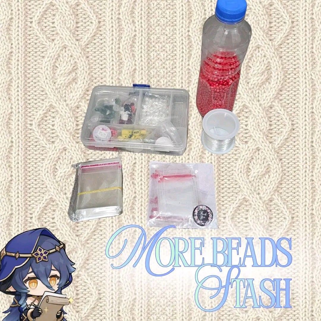 VARIOUS Assorted Beads & Jewelry Making Kit with Organizers (Category: Craft Supplies & Tools) located in Manila. Submitted by painlxd (Listing ID 1441566795, Image 2). Description: VARIOUS Assorted Beads & Jewelry Making Kit with Organizers SP: 800 PHP (Negotiable) ˚⟡˖ ࣪ Assorted sizes condition: well-loved but fully functional flaws: some scratches on the main organizer and a small crack on the travel kit notes: a starter pack for hobbyists; in