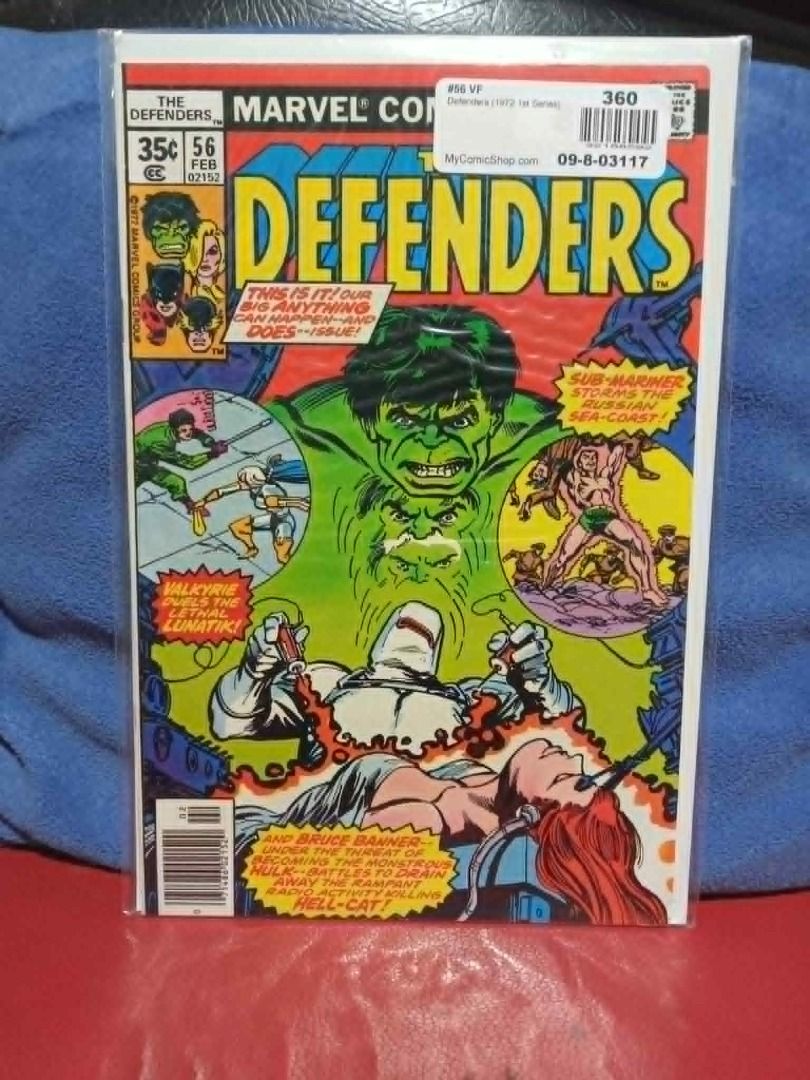Vintage 1977 Defenders #56 Marvel Comics - Red Guardian and Lunatik ...