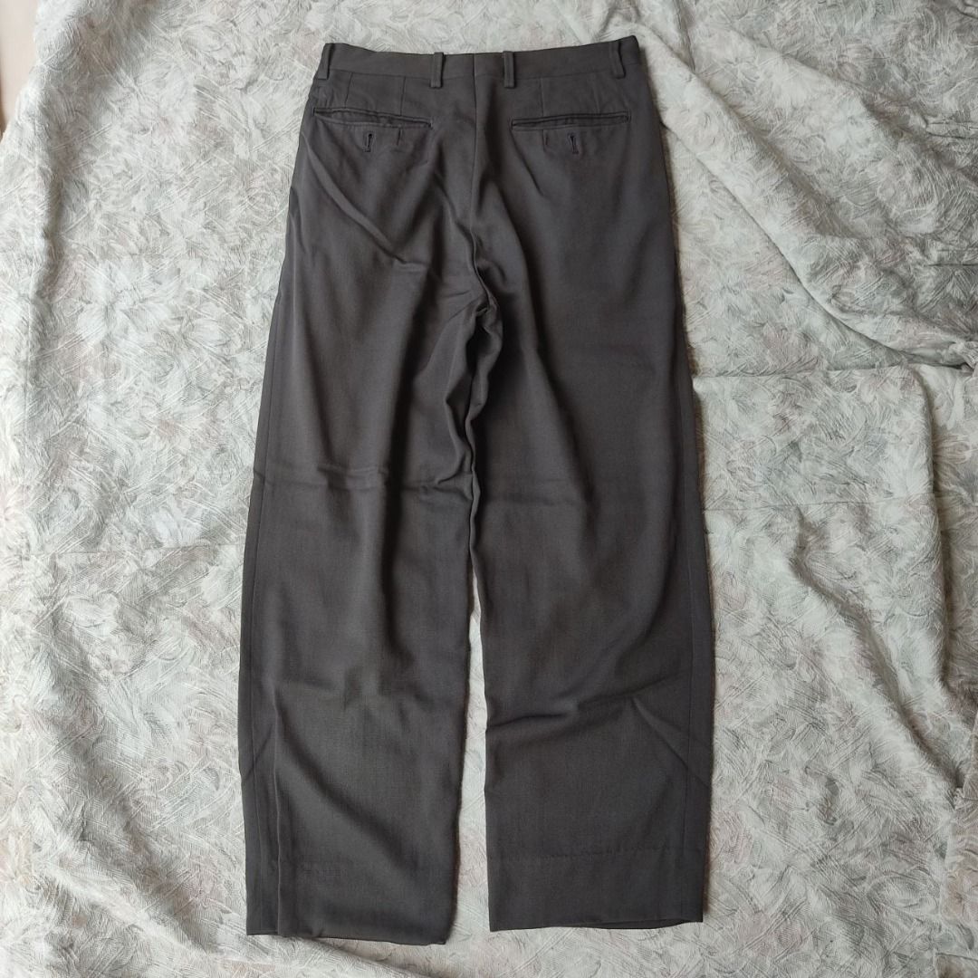 Vintage ISSEY MIYAKE Dark Green Mens Pants Slacks (Category: Trousers) located in Pagsanjan. Submitted by ovothrift (Listing ID 1441547314, Image 1). Description: size 29 length - 38.5 inches hem - 9 inches thigh - 14 inches very good condition issue - cut washtag, inner layer damage (not visible) see last pic got this from japan bale Feel free to message me if you have questions or want more photos.