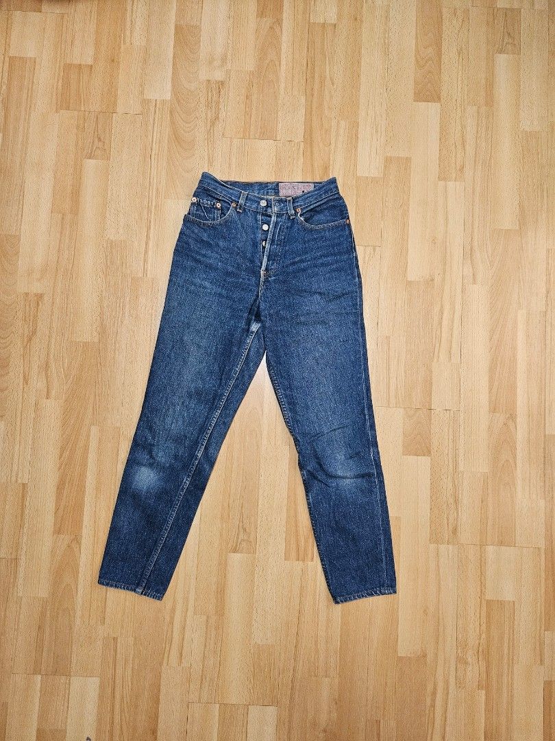 Vintage Levi's 901 blue trousers (Category: Jeans) located in Quezon City. Submitted by cheapbrandy (Listing ID 1441408554, Image 2). Description: 90's Levi's OG denim. waist 27" length 28" negotiable!.