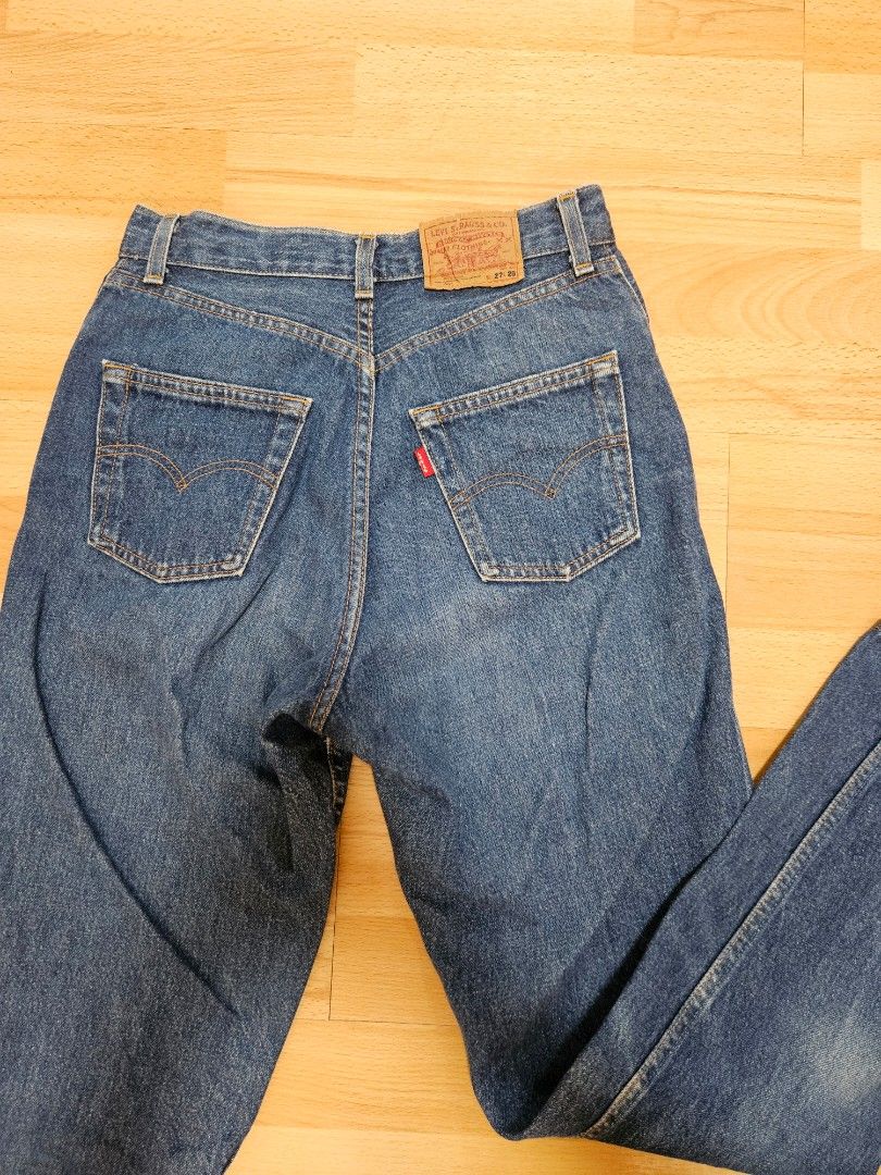 Vintage Levi's 901 blue trousers (Category: Jeans) located in Quezon City. Submitted by cheapbrandy (Listing ID 1441408554, Image 1). Description: 90's Levi's OG denim. waist 27" length 28" negotiable!.