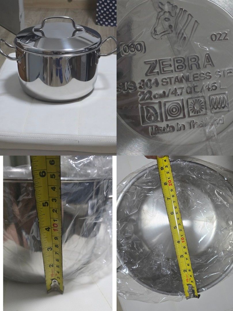 Zebra Stainless Steel Pots471220109161287681