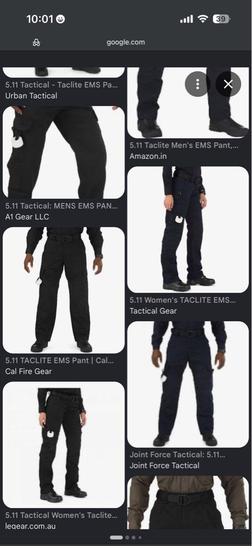 5.11 Tactical Taclite EMS Pants Navy Blue (Category: Jeans) located in Manila. Submitted by wiseearth.075b2f (Listing ID 1444870852, Image 2). Description: - Navy blue 5.11 Tactical Taclite EMS pants -₱1875 -may part na nirepair - Multiple pockets for ample storage - Small tear on the left leg (visible in the last photo) - Ideal for work or outdoor activities - Sold as is.