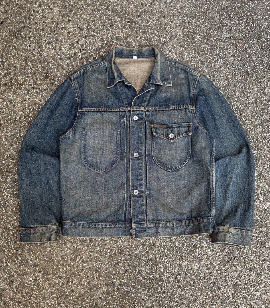 90's Uniqlo Denim Trucker Jacket (Category: Coats, Jackets and Outerwear) located in Quezon City. Submitted by though.bare (Listing ID 1444953246, Image 1). Description: Fits on M-L for Men In worn condition, no major flaws. Width : 22" Length : 25.5" Sleeve : 25" Shoulder : 18" No-when worns. Listings not marked sold/reserved are available. These are preloved/used items, manage expectations. Visit my profile for more! .