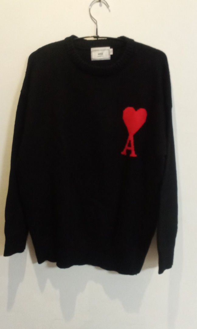 Ami Knitted Pullover (Category: Coats, Jackets and Outerwear) located in Dasmarinas. Submitted by solstice.style (Listing ID 1444863748, Image 3). Description: Ami Knitted Long sleeve Pullover Pre owned Twice ko pa lng nasusuot SIZE : Large to XL 1450 plus sf.