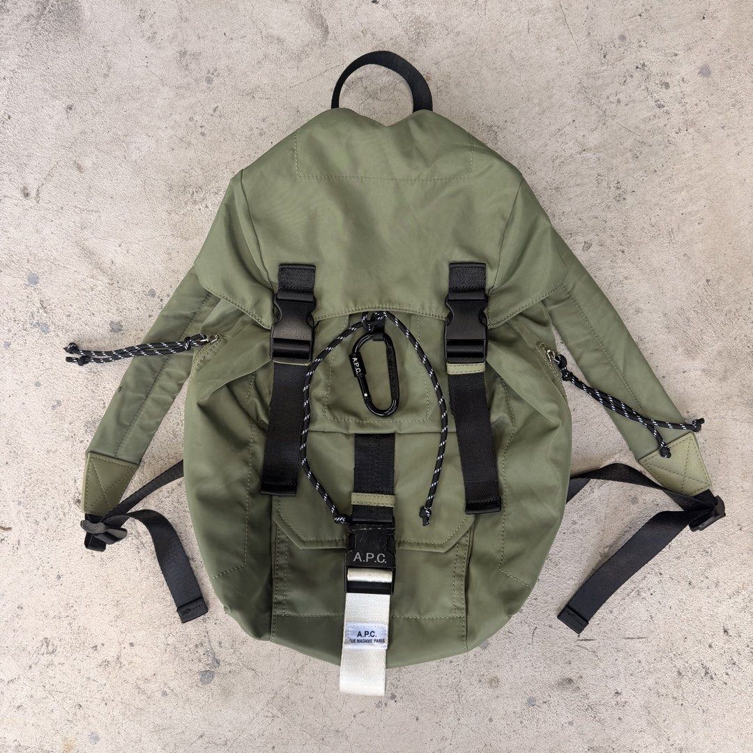 APC TREK BACKPACK (Category: Luxury Bags & Wallets) located in Cavite. Submitted by shiro_____. (Listing ID 1444969007, Image 1). Description: For sale🔥 A.P.C TREK BACKPACK SIGN OF USAGE ONLY STILL PRESENTABLE PRICE 5500 Pm🗝️.