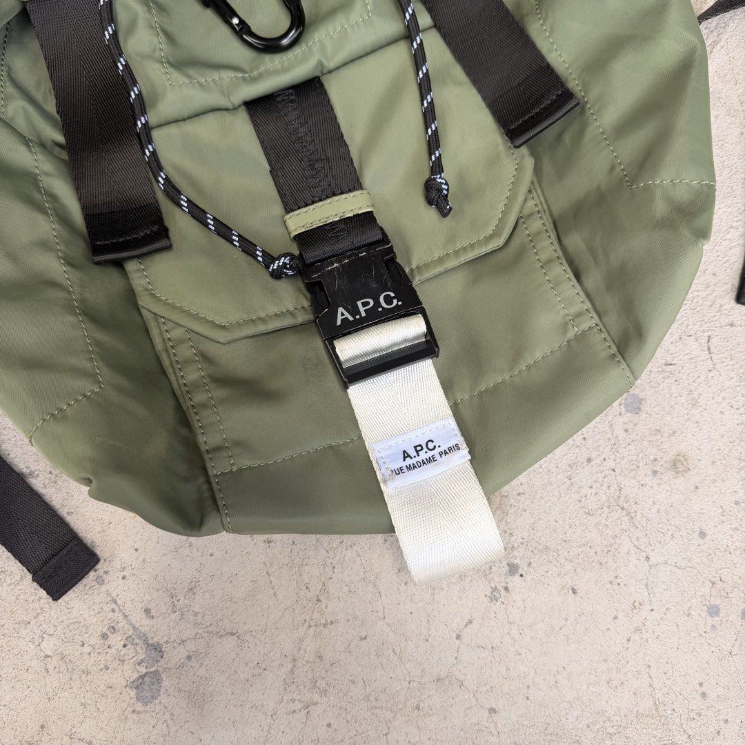 APC TREK BACKPACK (Category: Luxury Bags & Wallets) located in Cavite. Submitted by shiro_____. (Listing ID 1444969007, Image 2). Description: For sale🔥 A.P.C TREK BACKPACK SIGN OF USAGE ONLY STILL PRESENTABLE PRICE 5500 Pm🗝️.