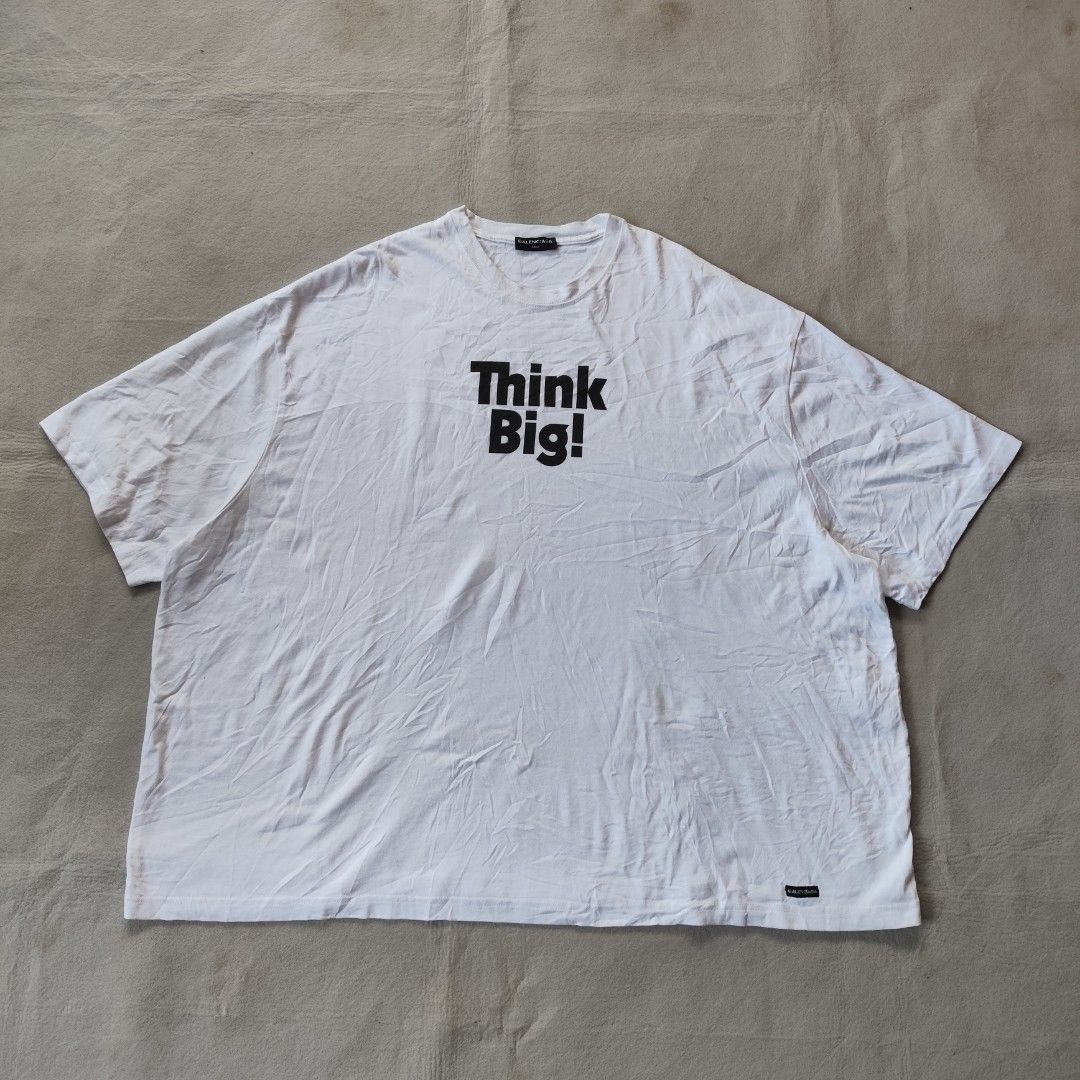 Balenciaga (Think Big) Oversized Shirt (Category: Tshirts & Polo Shirts ) located in Cordova. Submitted by winston.jude (Listing ID 1444966285, Image 1). Description: width:32 length:31 good condition no issues 480+sf🤝.