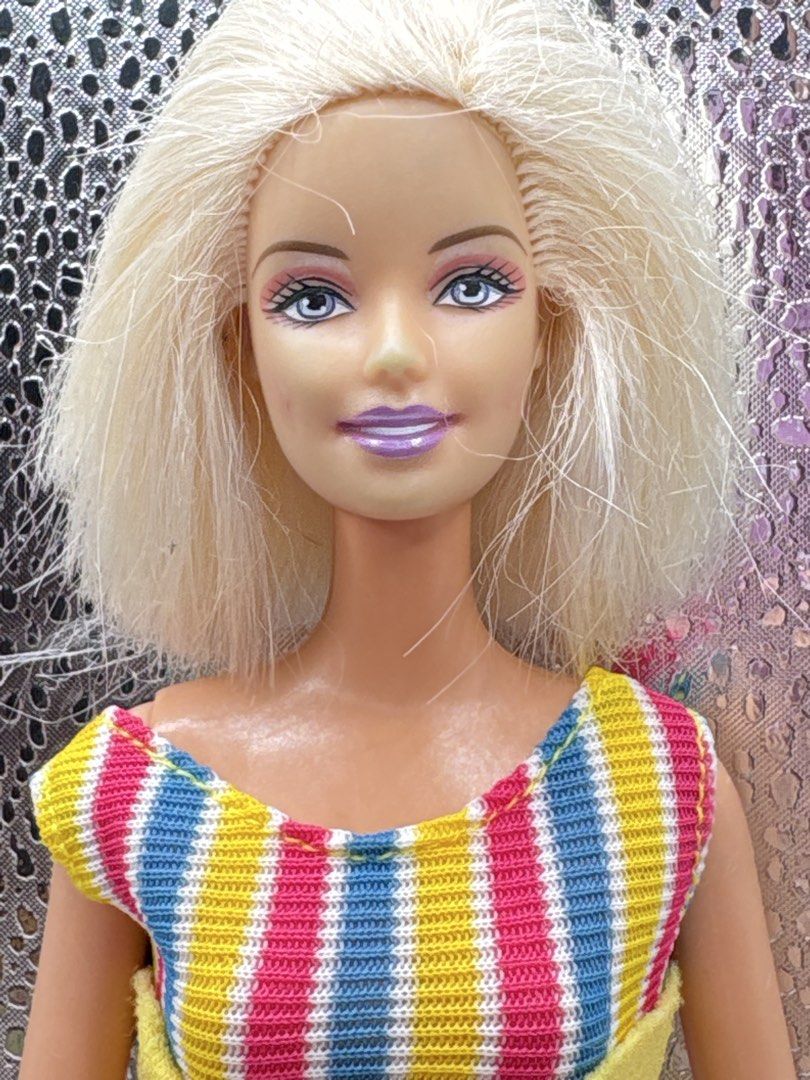 Barbie 1998 rubber legs AS IS (Category: Kids Toys) located in Echague. Submitted by tentenheartph (Listing ID 1444989324, Image 2). Description: Preloved Mark on her nose Cut hair Please manage your expectations buy at your own risk .