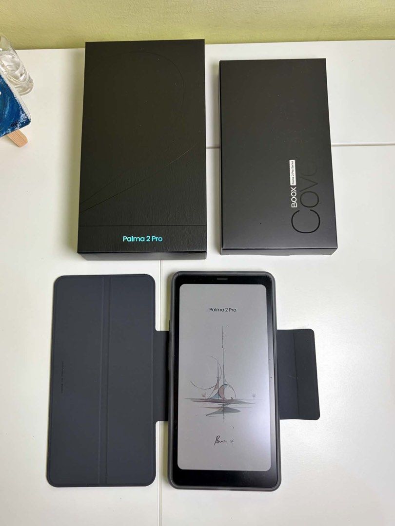 Boox Palma 2 Pro (colored) (Category: E-Readers) located in San Mateo. Submitted by acelinco (Listing ID 1445029764, Image 1). Description: PRICE: 20,500 Color: Black Storage: 128GB, upgradable memory (Hybrid sim slot) Refurbished: NO Purchased from: Onyx Boox Official orange app Inclusion: Complete with box and original flip case. Condition: Excellent condition. Like new, no scratches or dents. RFS: Rarely used since I also have a kindle ppw Loc
