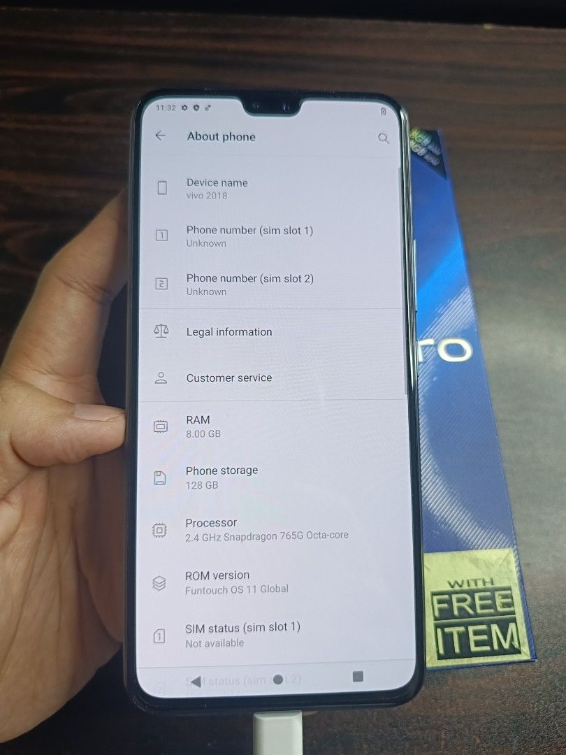 BRAND NEW Vivo V20 Pro (Category: Vivo) located in Meycauayan. Submitted by xilenft (Listing ID 1445026455, Image 2). Description: BRAND NEW Vivo V20 Pro 5g Fs only ₱5,999 ✅ 2pcs. remaining -Complete -No Issue -First Own DM if sure buyer!.
