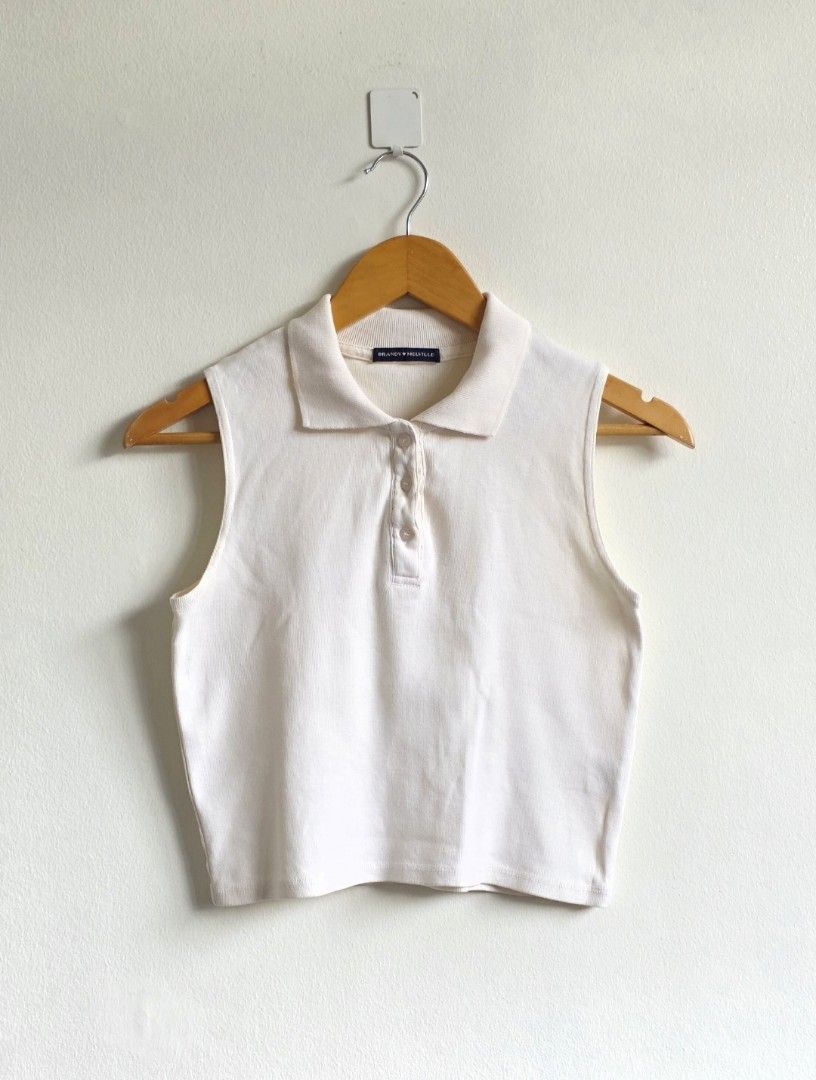Brandy Melville sleeveless polo top (Category: Sleeveless) located in Manila. Submitted by closetbyandy (Listing ID 1444945595, Image 2). Description: ✨please READ before making an inquiry and placing your order(s) to avoid misunderstanding 📍I will not entertain inquiries or orders from accounts with a history of negative reviews (buyer or seller). This policy protects both my shop's reputation and my experience as a seller. 📍Offer only if you 
