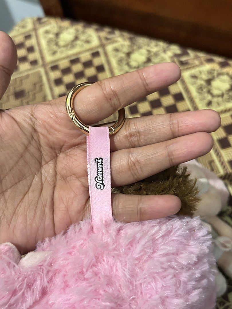 Bundle Plush Toy Keychain (Nommi & Crybaby) (Category: Plushies & Soft Toys) located in Asingan. Submitted by prelovedbykimmy_ (Listing ID 1444883390, Image 3). Description: • Nommi V1 (Jeju) • Crybaby Sunset Concert (Pink Gray) • needs cleaning 🫧.