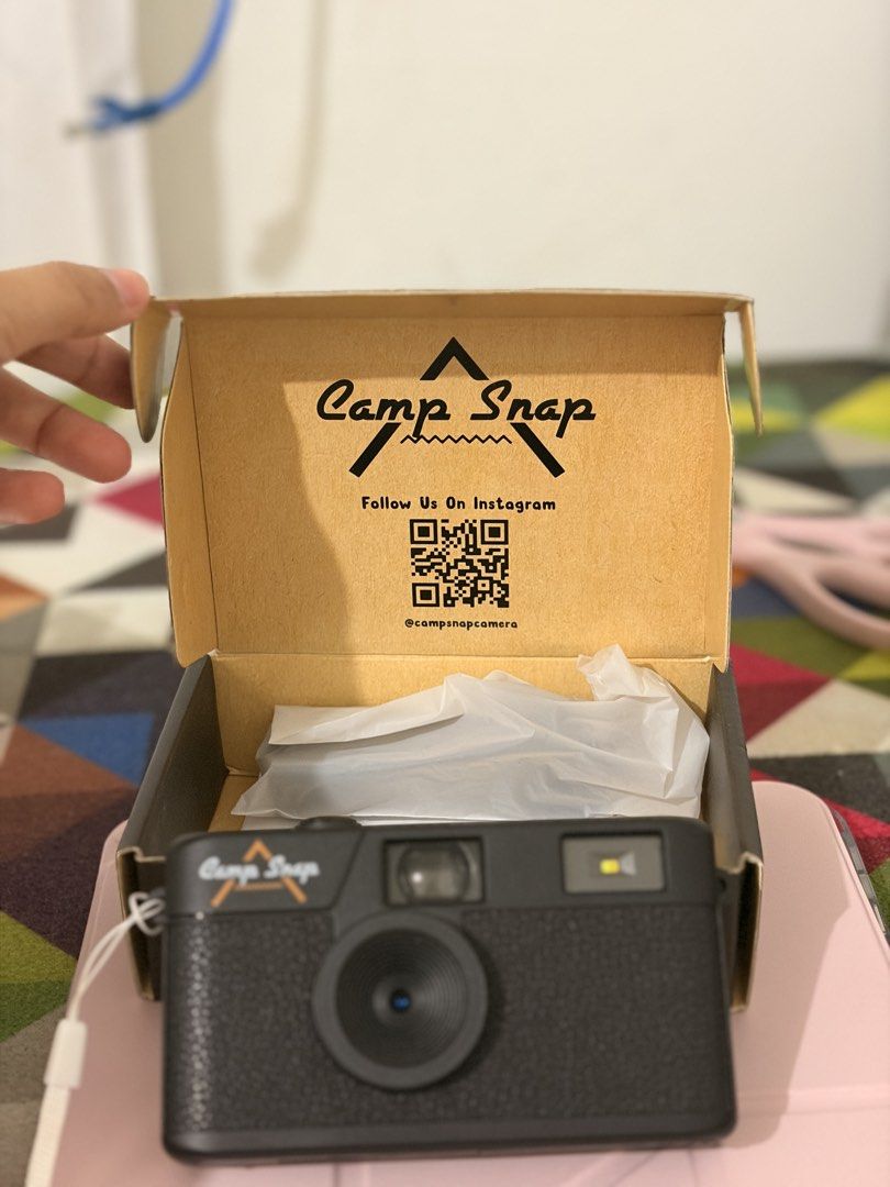 Camp Snap Digital Camera (Category: Cameras) located in Bayombong. Submitted by kinenarm (Listing ID 1445020217, Image 2). Description: For Sale: Camp Snap Digital Camera • Condition: Like new. • Included: Original box and accessories. • Description: This camera gives you the fun, nostalgic experience of shooting with a film camera, but with all the perks of modern digital tech. There is no need for costly film or developing just simply snap your