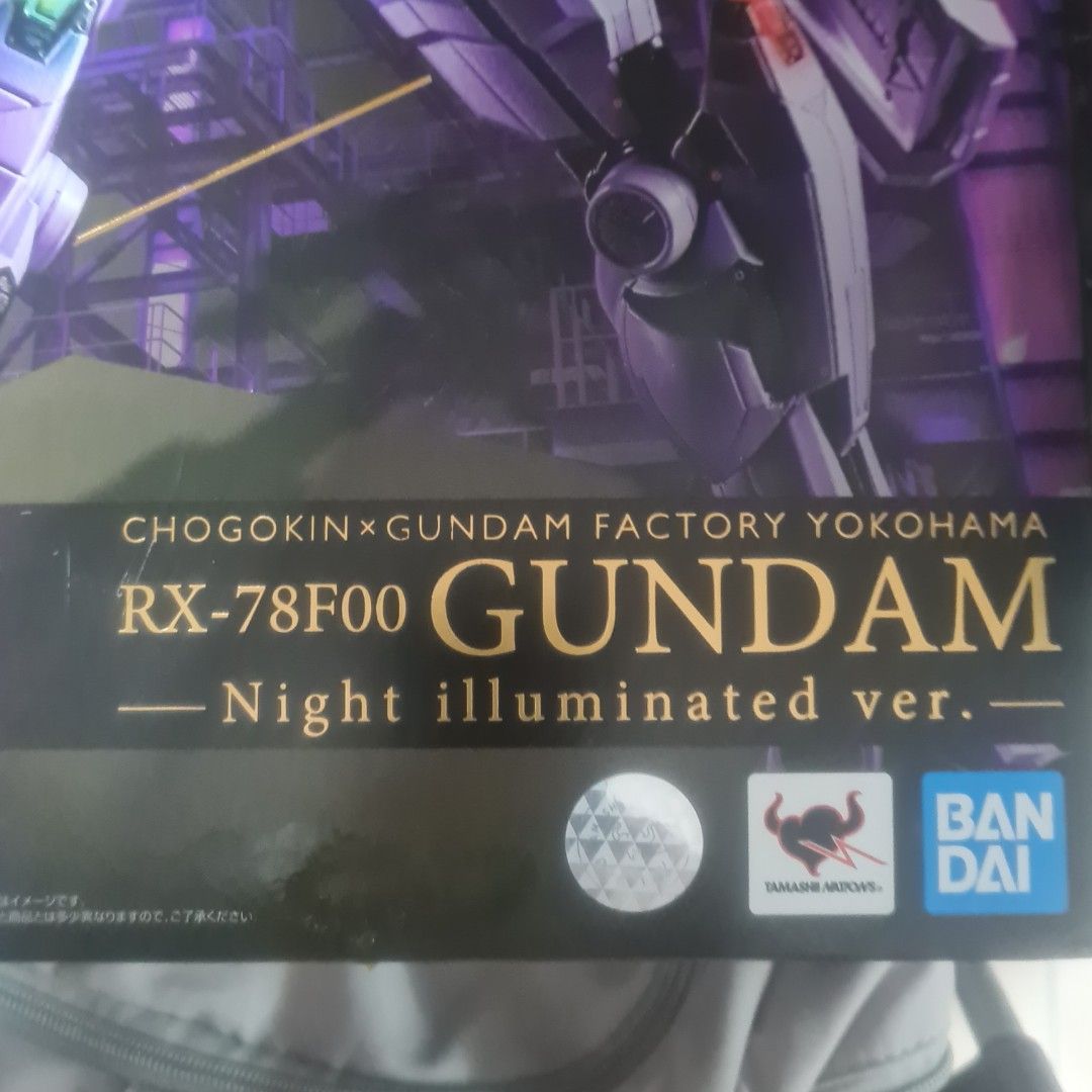 Night Illuminated Ver - Chogokin & Gundam Factory Yokohama RX-78F00 NIGHT ILLUMINATED EDITION (Category: Gundam Model Kits) located in Singapore. Submitted by hope5454 (Listing ID 1444633521, Image 3). Description: - Chogokin x Gundam Factory Yokohama collaboration - RX-78F00 Gundam model - NIGHT ILLUMINATED EDITION - Unopened, Sealed.