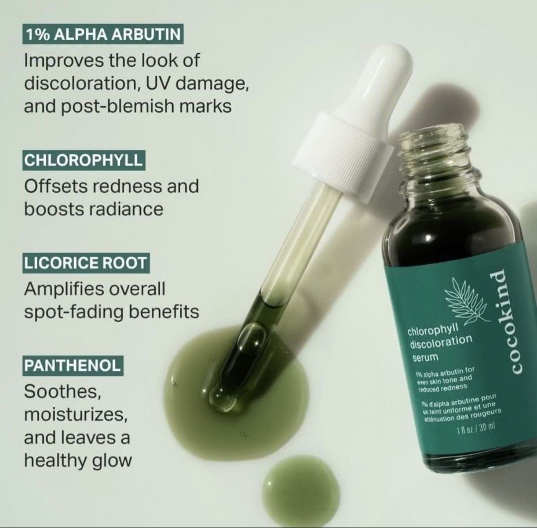 Cocokind Chlorophyll Discoloration Serum (Category: Face Care) located in Quezon City. Submitted by poutandaboutshop (Listing ID 1444887641, Image 3). Description: Cocokind Chlorophyll Discoloration Serum ▪️Original Price ₱ 1,295 each ✨ SHOP TERMS & SHIPPING INFO ✨ ▪️ BRAND NEW ▪️ 100% Authentic from US ▪️ First pay, first served ▪️ Prices are firm (no lowball offers) ▪️💸 Money-back guarantee if proven fake (with video unboxing) 📌 Notes: ▪️Phot
