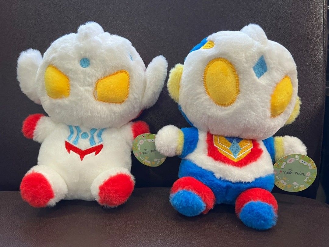 Cute Ultraman Character Plush Toys Set (Category: Plushies & Soft Toys) located in Palayan City. Submitted by yourvintagesoul (Listing ID 1445040165, Image 1). Description: - Set of 2 adorable ultraman plush toys - Ideal for collectors or as a thoughtful gift - Both plush toys have tags attached - Soft and cuddly texture -Price is still negotiable if you're intrested. -We can have it delivered COD/COP via LBC. -If you want another courier, it's P
